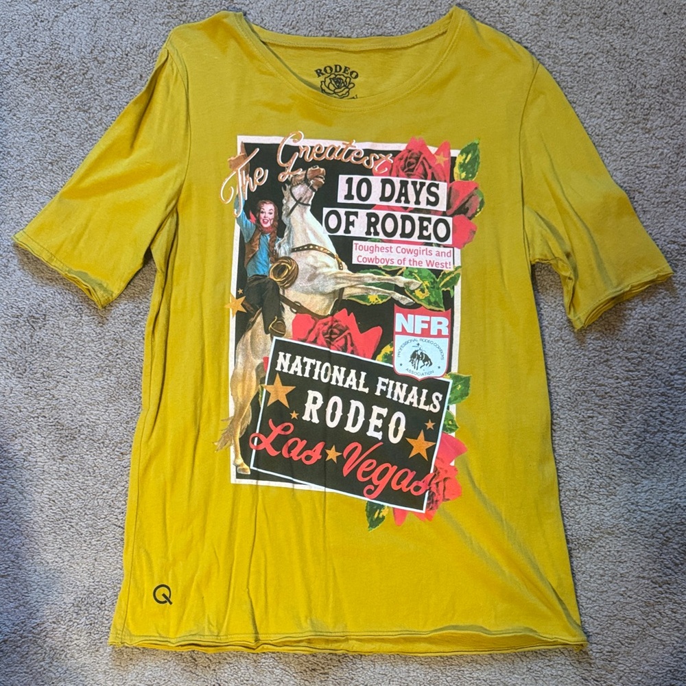 Rodeo Graphic Short Sleeve Tee - Yellow